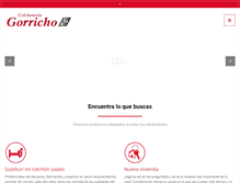 Tablet Screenshot of colchoneriagorricho.com